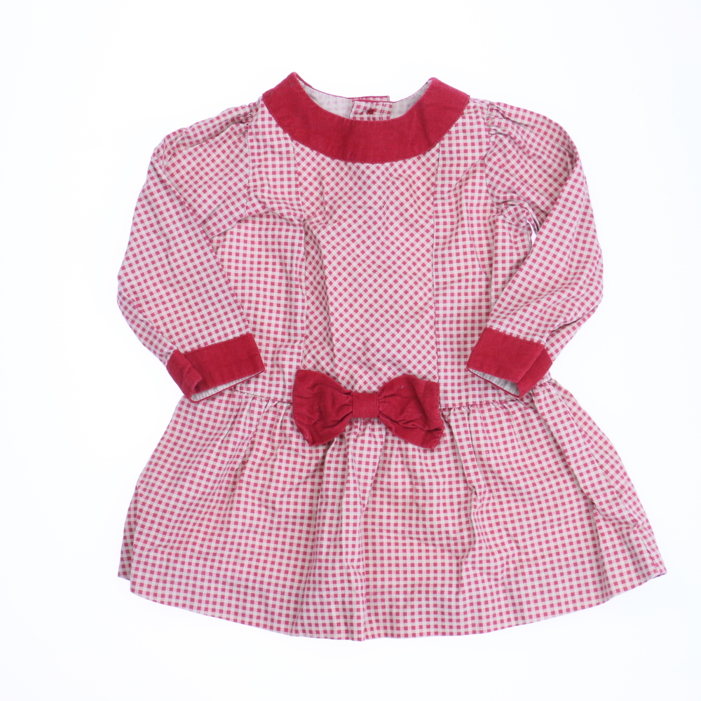 Les Petits Soleils Girls Red | Tan Dress size: 12 Months